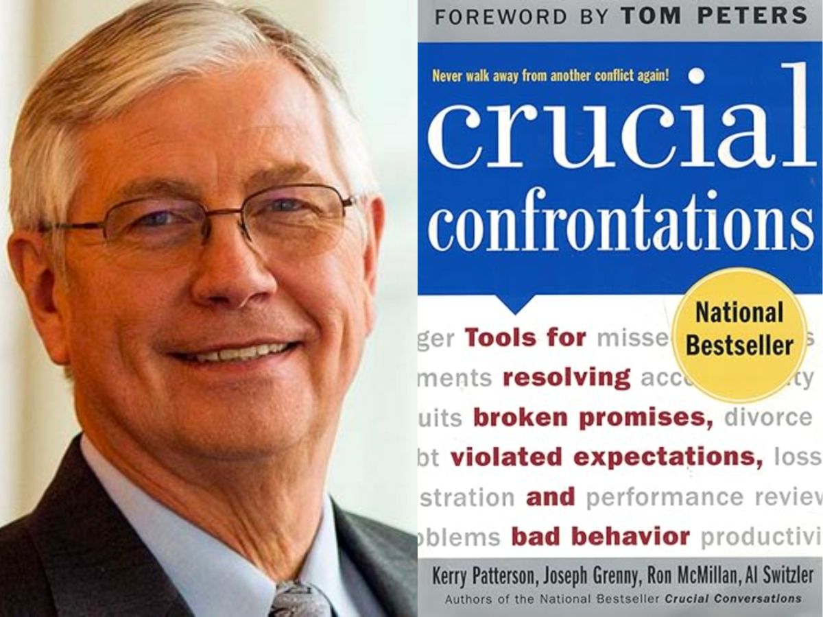 "Crucial Confrontations: Tools for Resolving Broken Promises, Violated Expectations, and Bad Behavior" by Kerry Patterson, Joseph Grenny, Ron McMillan, and Al Switzler.