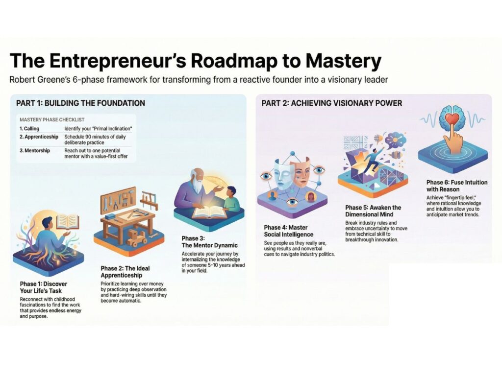 Mastery by Robert Greene Infographic